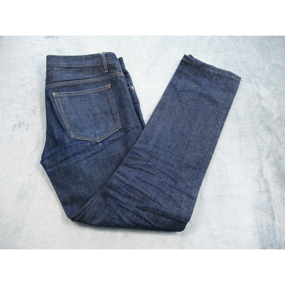 APC Jeans Mens 30 Petit Standard Droit Etroit Button Fly Blue Straight Slim Fit
